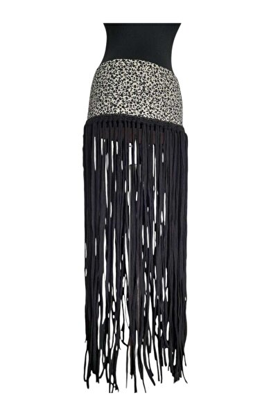 bi ters bi düz UZUN PÜSKÜLLÜ ETEK