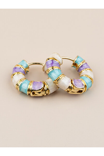 Portakal Esintisi أقراط كورالين مينيلي الدائرية