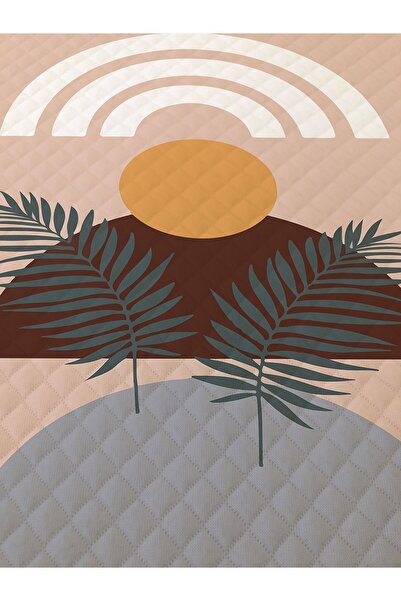 Evmila Modern Desenli Genç Ve Çocuk Baskılı Tek Kişilik Pike Takımı 160x230 Renkli