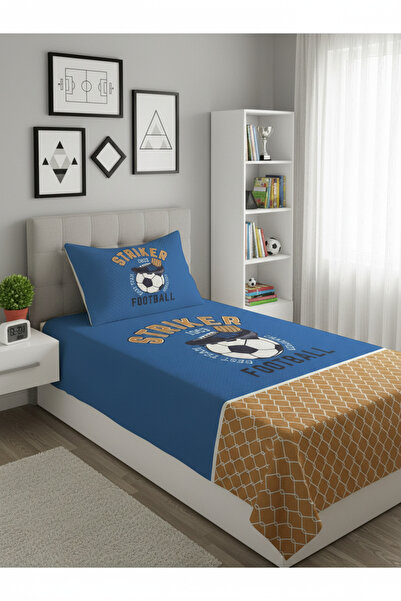 Evmila Futbol Desenli, Baskılı Tek Kişilik Ve Çocuk Kişiselleştirilmiş Pike T...