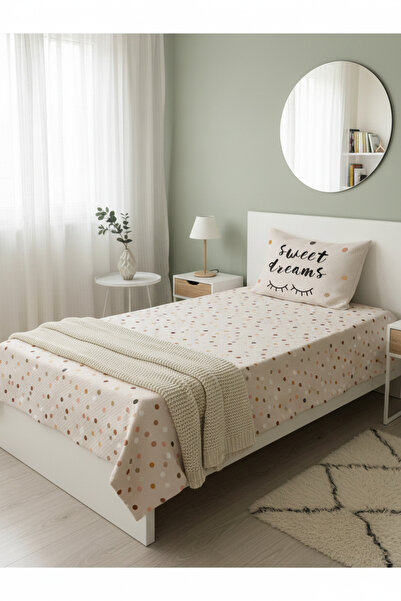 Evmila Puantiye Desen Tek Kişilik Çocuk Pike Takımı 160x220 cm