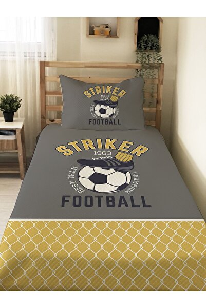 Evmila Football Patterned, Printed Single and Children's Pique Set