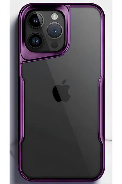 TechTrove iPhone 15 Pro Max Kılıf Arkası Şefaf Tasarım Lazer Kaplama Sararmaz...
