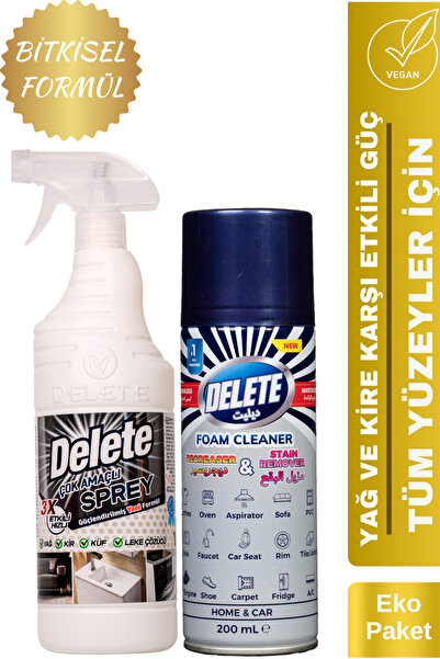 Delete Etkili Çok Amaçlı Temizlik Spreyi - Yağ, Kir ve Leke Çözücü Avantajlı ...