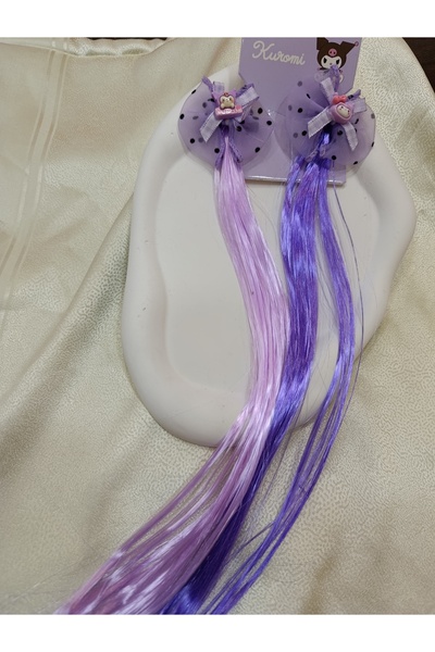 ELAS HOME Bubble Party Purple Wig Păr fals (pereche)