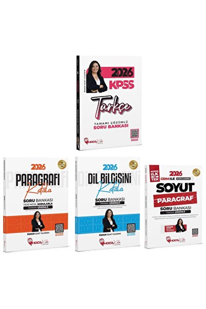 Genel Markalar Hoca Kafası 2026 KPSS Türkçe + Paragraf + Dil Bilgisi Soru Ban...