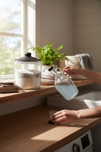 zezedesing Black Lidded Decorative Glass Detergent Jar (3800ml with Vacuum Lid) & 1500 ml Gallon Bottle