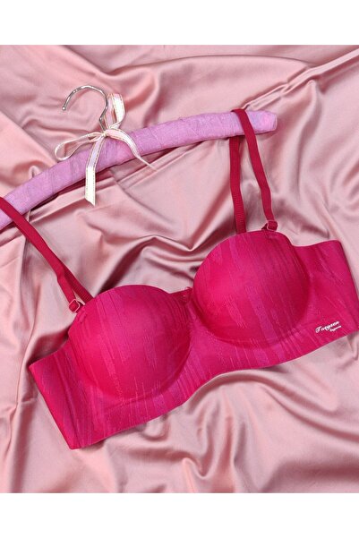 Love Angels Laser Cut Seamless Bra, Padded No Trace Wire Free Striped Bra