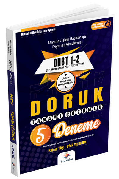 Dizgi Kitap DHBT 1-2 Doruk 5 Deneme Çözümlü