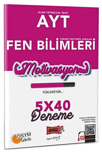 Yargı Yayınları SÜPER FİYAT - Yargı YKS AYT Fen Bilimleri Motivasyon 5x40 Deneme