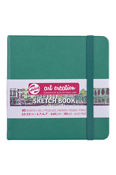 Talens كتاب رسم باللون الأخضر للغابات - 12x12