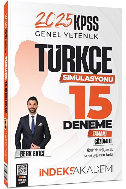 İndeks Akademi SÜPER FİYAT - 2025 KPSS Türkçe Simülasyonu 15 Deneme Çözümlü -...
