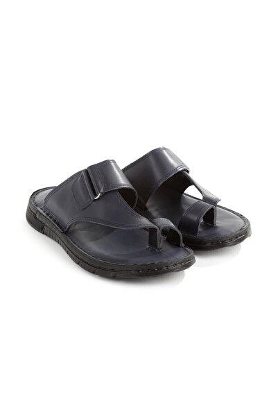 EasyStep Erkek Hakiki Deri, Yumuşak Tabanlı, Parmak Arası Terlik