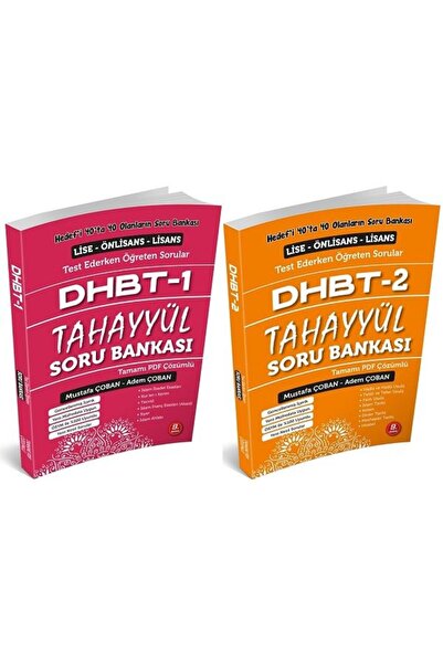 Genel Markalar Tahayyül DHBT 1-2 Soru Bankası Çözümlü Set - Mustafa Çoban, Ad...