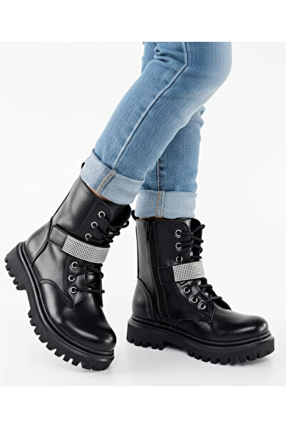 Julshen Kız Çocuk Baretli Bot-Bootie