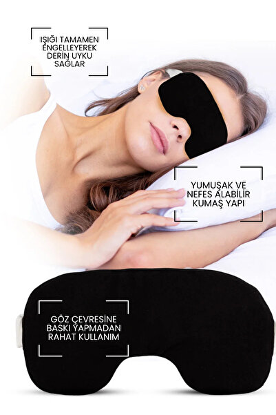 CREADERM %100 PAMUKLU UYKU GÖZLÜĞÜ/GÖZ BANDI/ ANTİ ALERJİK YIKANABİLİR BOYA KİMYASAL İÇERMEZ EYE SLEEP PATCH