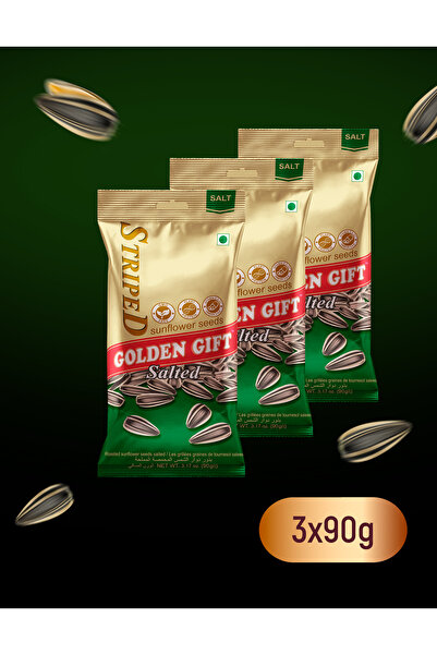 golden gift Premium Striped Sunflower Seeds Salted 270g (3x90g)
