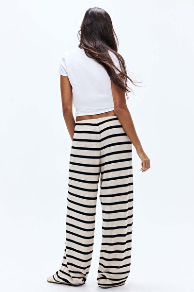 H&M Wide rib-knit trousers