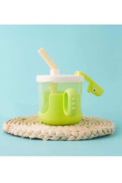 COOYA Toddler Sippy Cup,Kid Cups with Lid and Straw,Leak Proof Closed Buckles Kids Tumblers, (Green) 300ml