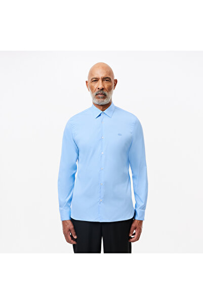 Lacoste قميص بوبلين مطاطي بقصّة سليم - CH5253-00-HBP