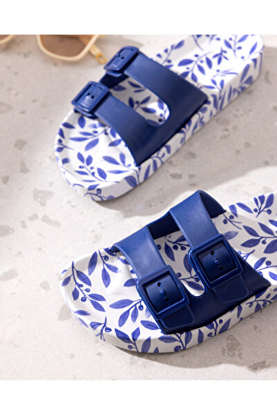 Madame Coco Olivgrüne Damen-Hausschuhe