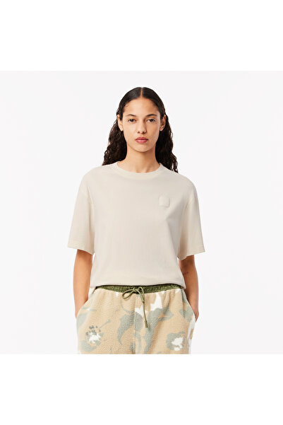 Lacoste Oversized Wash Effect Badge T-shirt - TF4122-00-XFJ