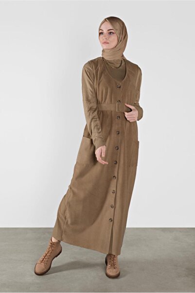 Alvina ÖNDEN DÜĞMELİ KADİFE JİLE 41146