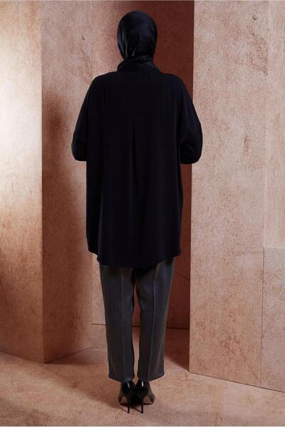 Alvina 44468-1 Model Hijab Tunic - Stone Detailed