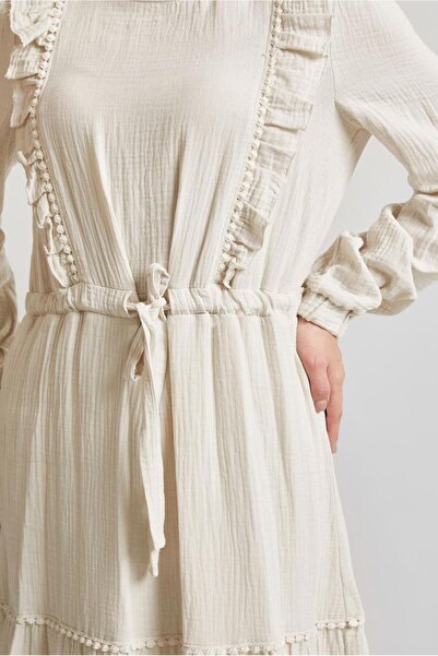 Alvina Firfir Detail Muslin Dress 45559