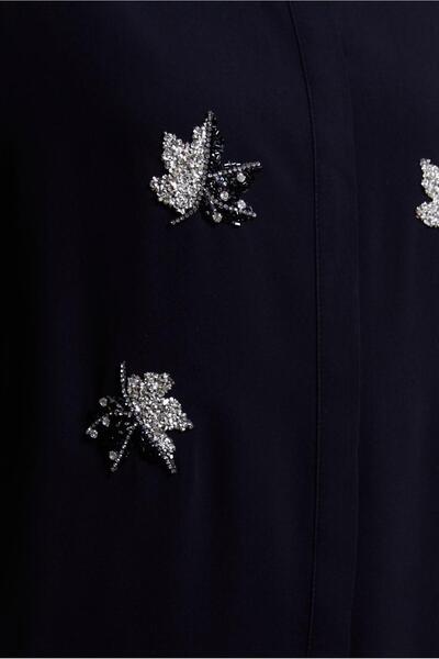 Alvina 44468-1 Model Hijab Tunic - Stone Detailed