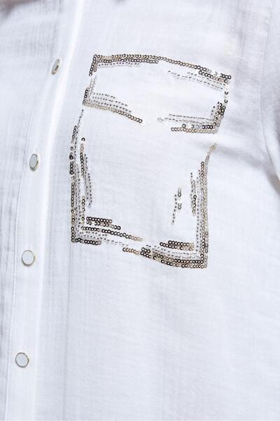 Alvina Cotton Muslin Shirt Tunic 44680