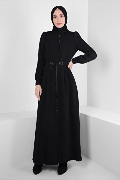 Alvina TAŞ DETAYLI KUŞAKLI PARDESÜ 10821