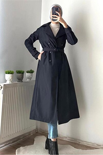 TRENDTESETTÜR WOMEN'S DARK BLUE BELTED CAP T 3695