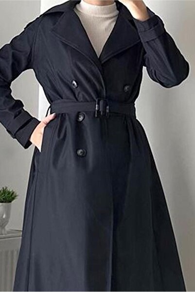 TRENDTESETTÜR WOMEN'S DARK BLUE BELTED CAP T 3695