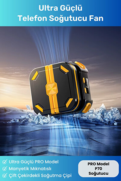 Noriyen Yeni Nesil Ultra Güçlü Magsafe Manyetik Mıknatıslı Buz Soğutma P70 Ce...