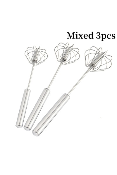 Choice مجموعة متنوعة من 3 قطع من مضرب البيض المصنوع من الفولاذ المقاوم للصدأ،...