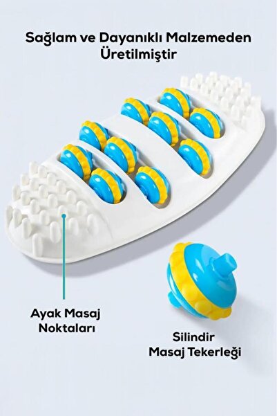 MUJGAN Silindirli Ayak Masaj Aleti - Ayak Rahatlatıcı, Anti-Slip, Sağlam Yapı