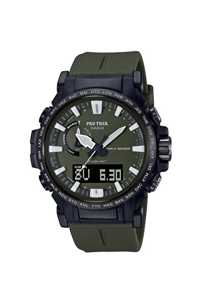 Casio Mens Watch PRW-61Y-3ER, Quartz, 47mm, 10ATM