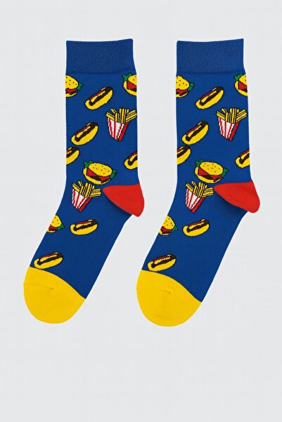 Socks Stations Men's 6-Piece Potato Patterned Colorful Socks Special Box