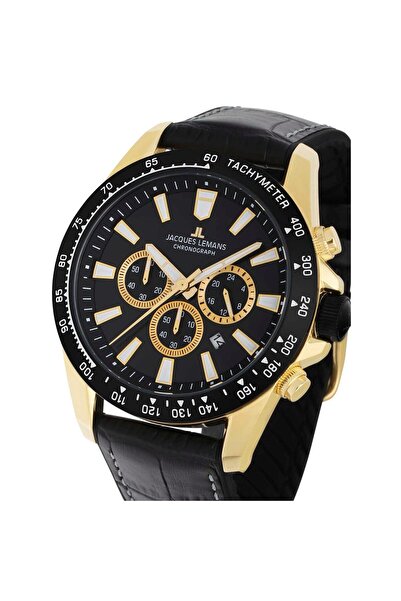 Jacques Lemans Ανδρικό Ρολόι 1-2140D, Quartz, 48mm, 10ATM