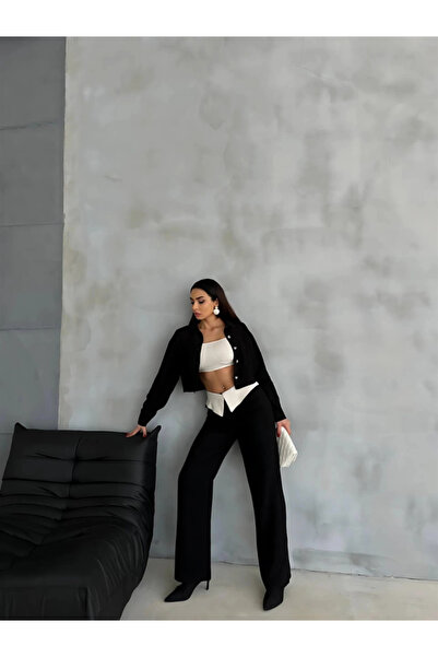 DEAG Keten Göekcropaaş Pantoon Taki Black