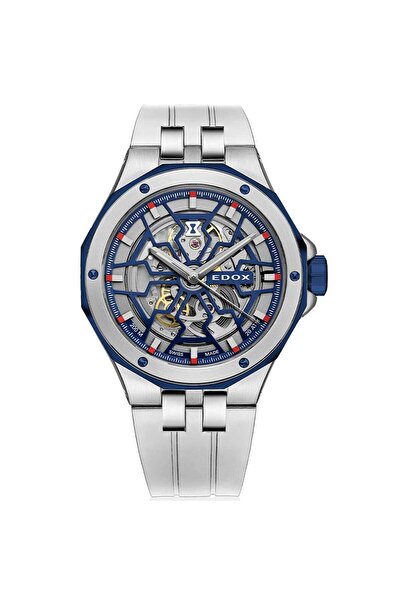 Edox Mens Watch Edox 85303-357BUCAB-BUIRB, Automatic, 43mm, 20ATM