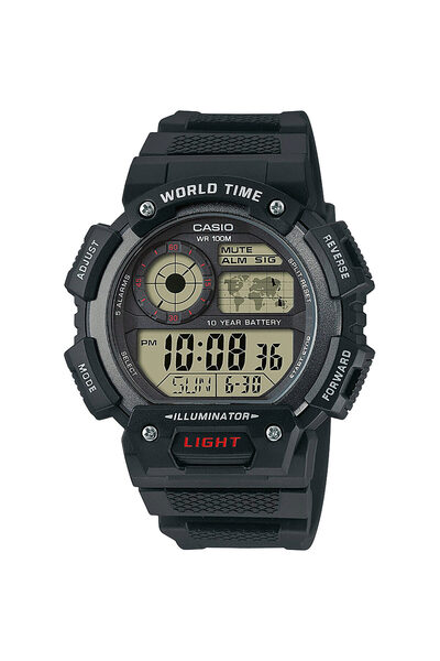 Casio Mens Watch AE-1400WH-1AVEF, Quartz, 49mm, 10ATM