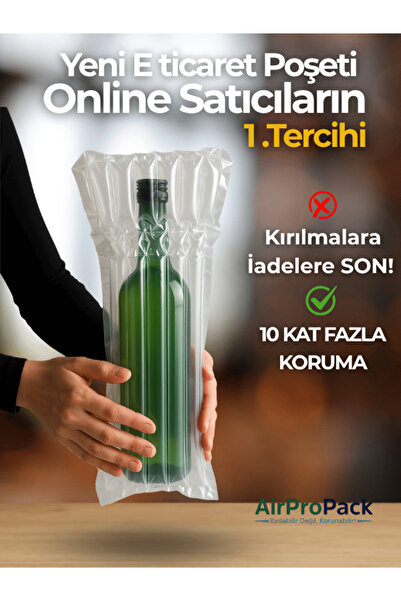 Airpropack 21x40 cm 50 adet Havalı Kargo Poşeti Airbag/Airbed/Airpack/Airpak Ambalaj