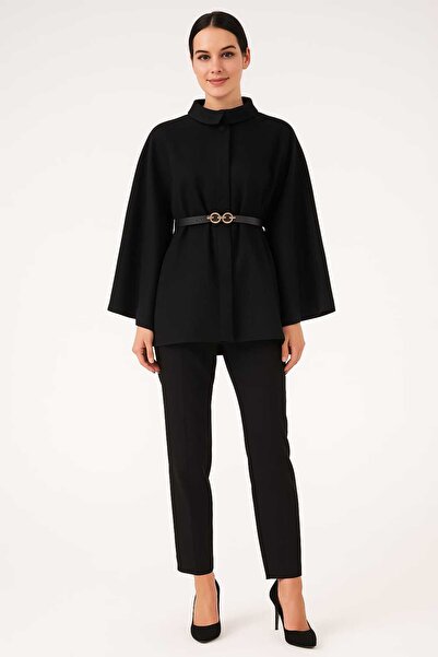 emiralife Black Oversize Poncho / Hijab Tunic New Season Comfortable Modern Stylish Combination