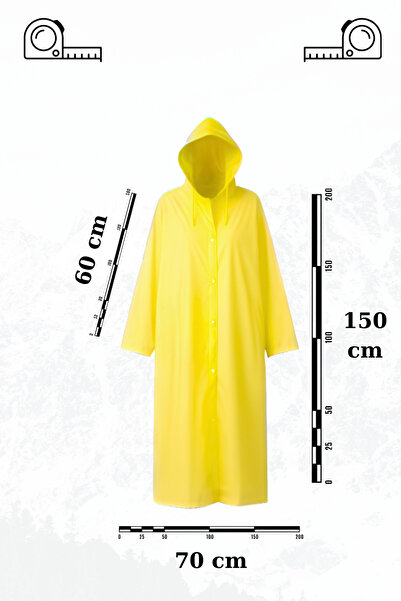 Penthouse Κίτρινο Unisex Eva Fabric Αδιάβροχο Αδιάβροχο Παλτό για Ενήλικες