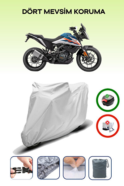 Breen حقيبة ظهر متوافقة مع KTM 250 Adventure (125) باللون الرمادي للدراجات ال...