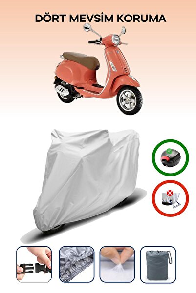 Breen حقيبة ظهر متوافقة مع ماركة فيسبا بريمافيرا 125 باللون الرمادي للدراجة ا...