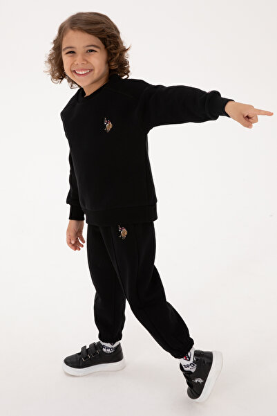 U.S. Polo Assn. Erkek Çocuk Siyah Pijama Takımı 50318689-VR046