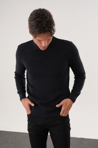 No Way Pulover pentru bărbați, cu croiala normală, din material subțire detal...